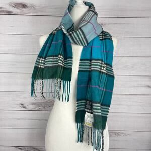 Cashmink Acrylic Plaid‎ Women's Scarf New